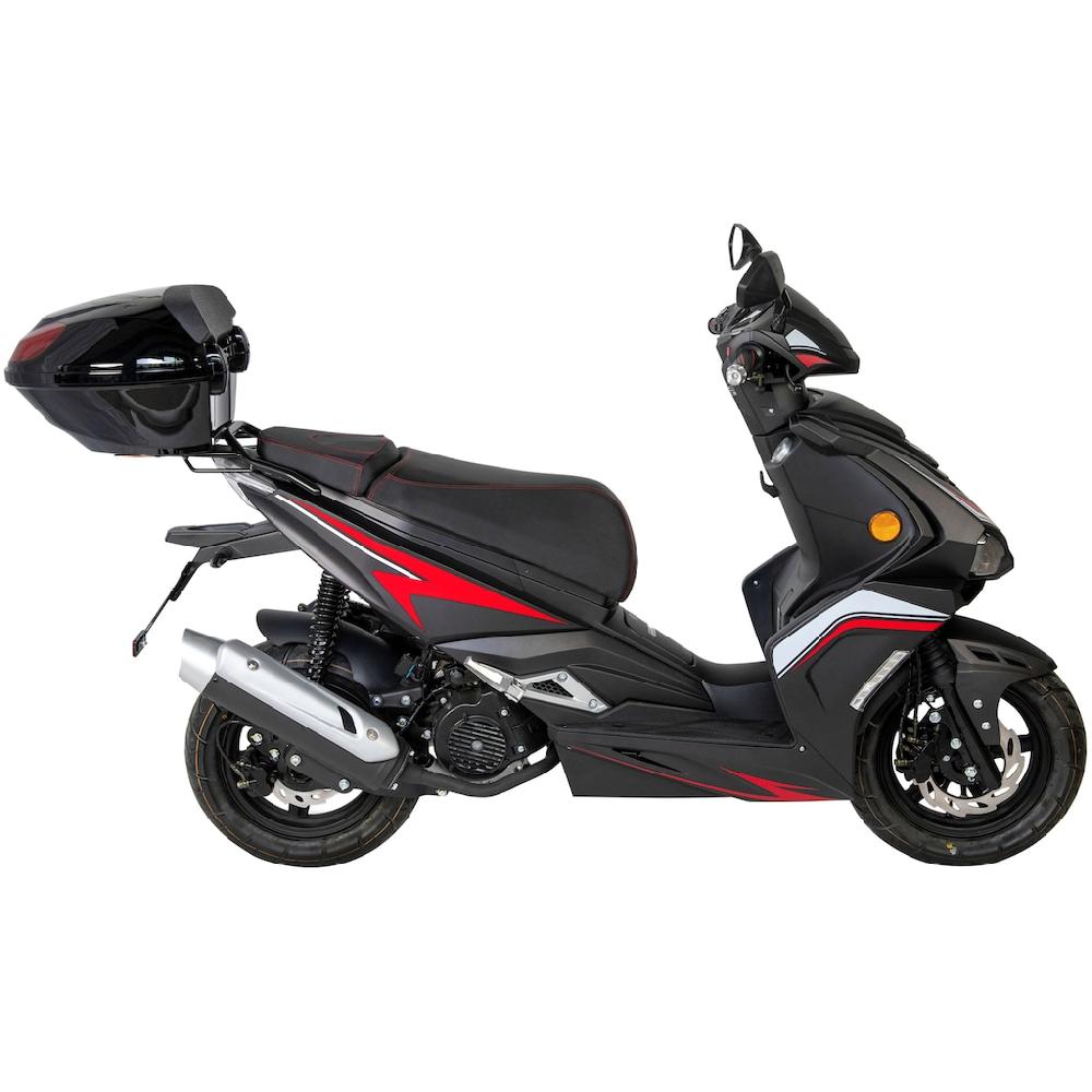 GT UNION Motorroller »Striker 125« 124 6 cm³ 85 km/h Euro 5 8 84 PS (Set mit Topcase) Luftgekühlter Motor auf Raten Kostenlose Rückgabe