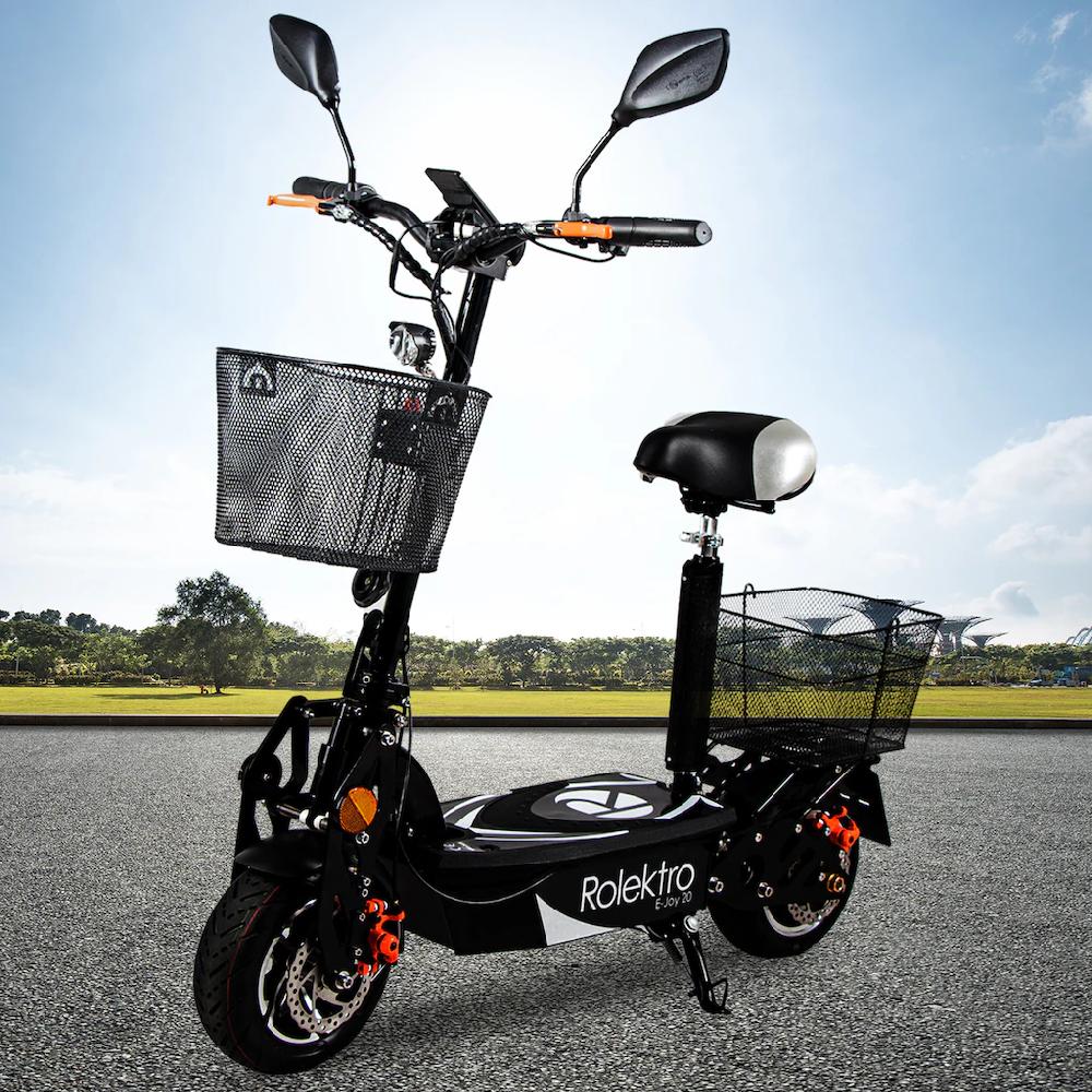Rolektro E-Mofaroller »E-Joy 20 Schwarz 36V-12AH Blei-Gel Akku 500 Watt« bis zu 30 km Reichweite Bis zu 50% Rabatt