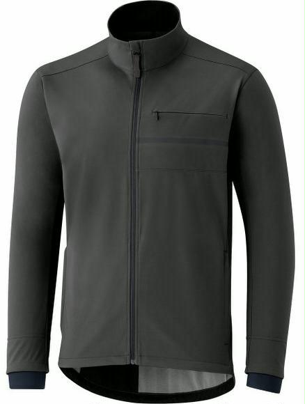 fahrrad-discount Windjacke Shimano Transit Softshell Jacket Herren Raven 50% Rabatt mit kostenlosem Versand