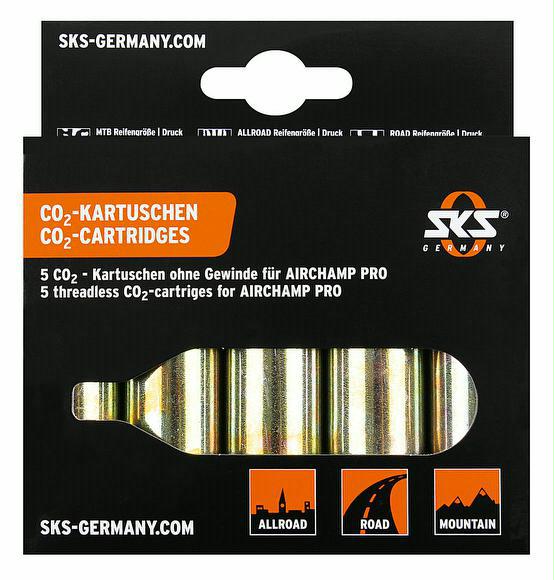 fahrrad-discount CO2-Kartuschen-Set für SKS Airchamp Pro Tägliche Deals